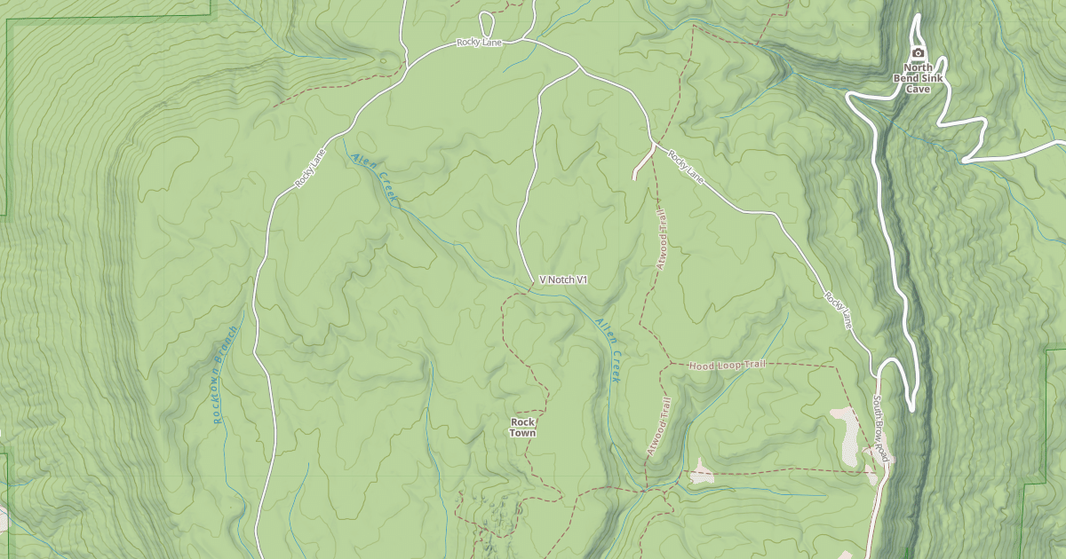 Map preview of V Notch