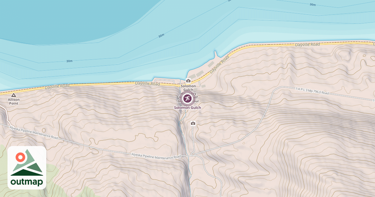 Map of Solomon Gulch