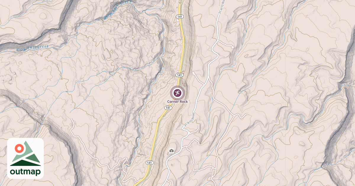 Map of Corner Rock