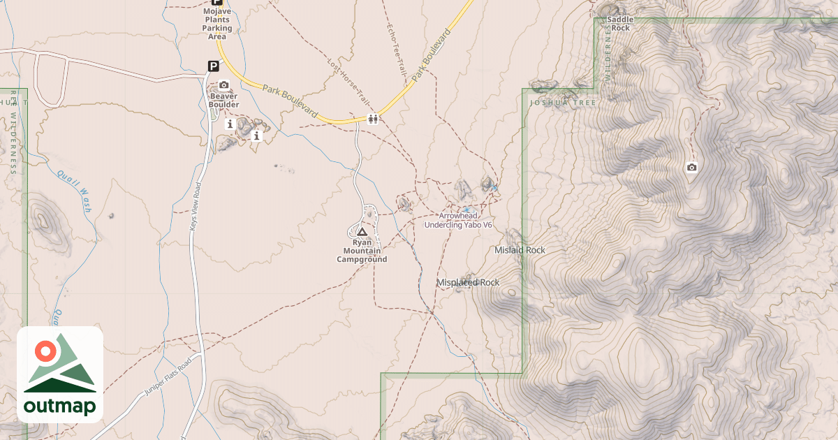 Map of Arrowhead Undercling Yabo