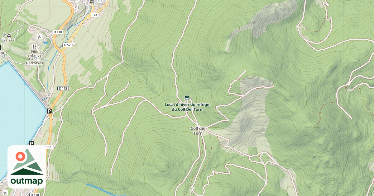 Map of Local d'hiver du refuge du Coll Del Torn