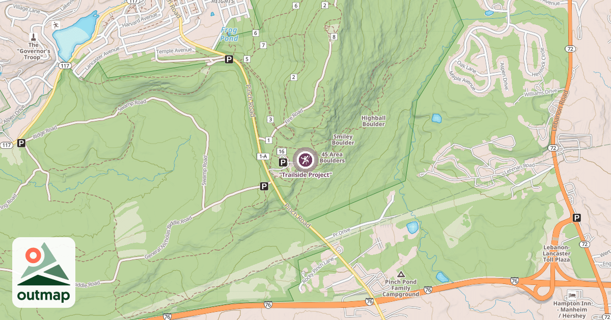 Map of "Trailside Project"