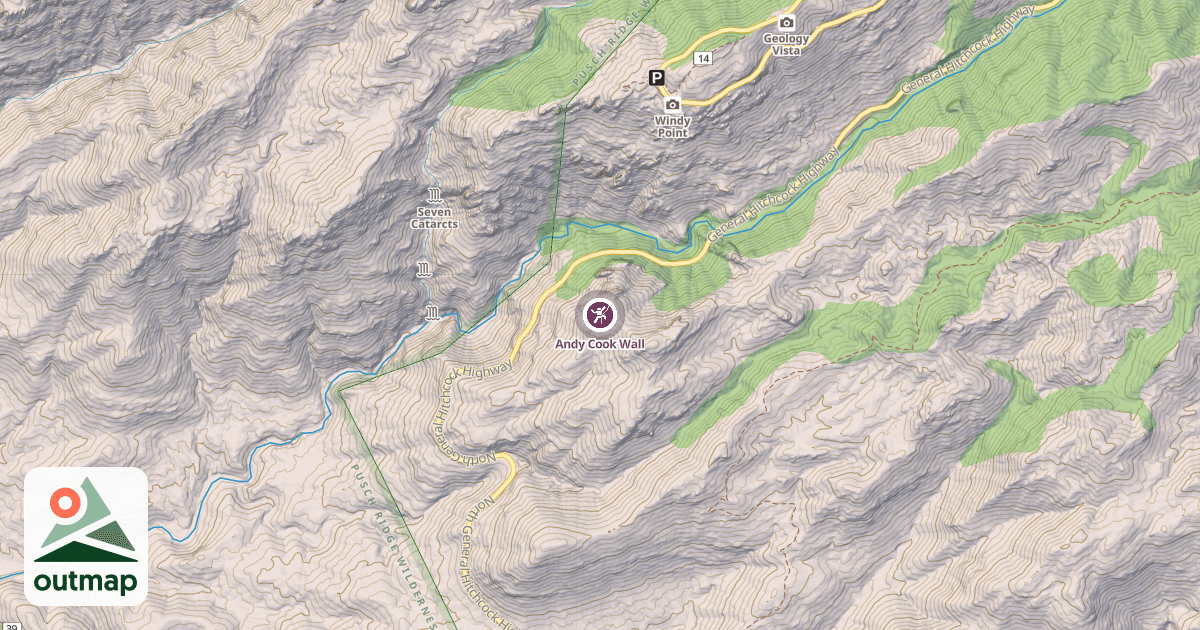 Map of Andy Cook Wall