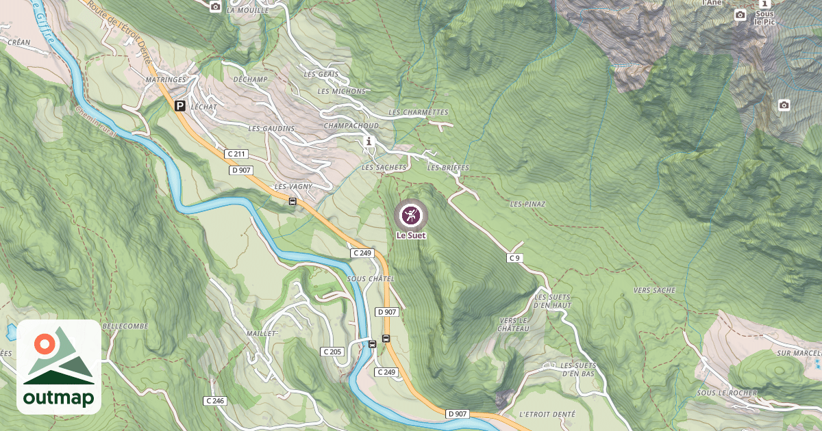 Map of Le Suet