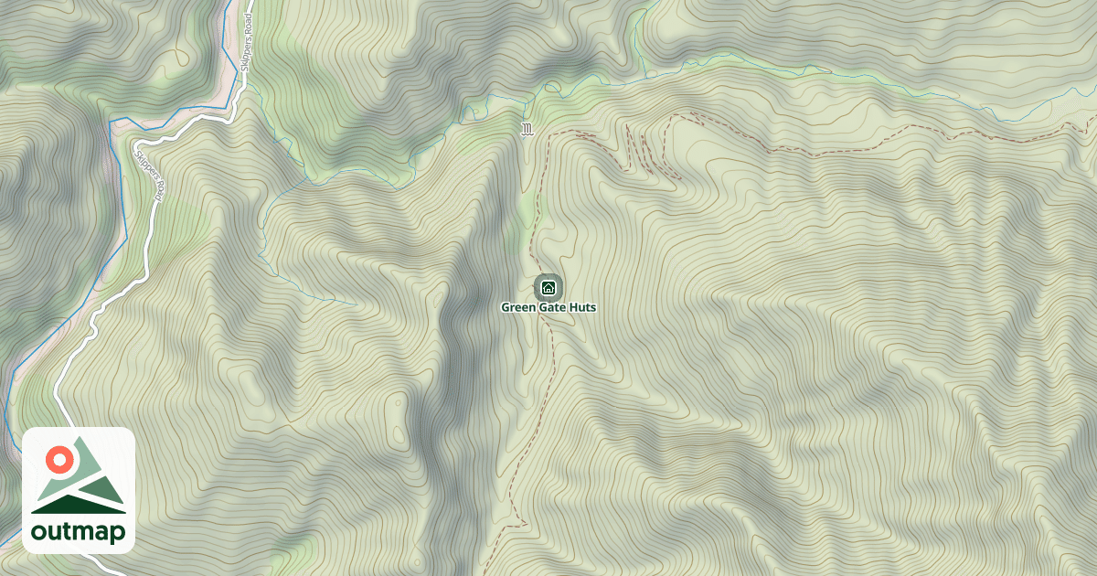 Map of Green Gate Huts