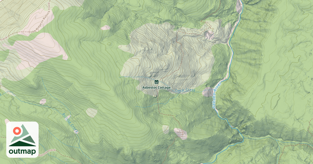 Map of Asbestos Cottage
