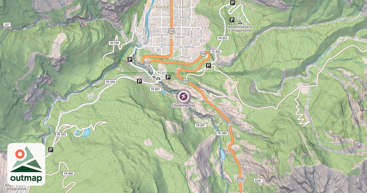 Map of Climbing Site