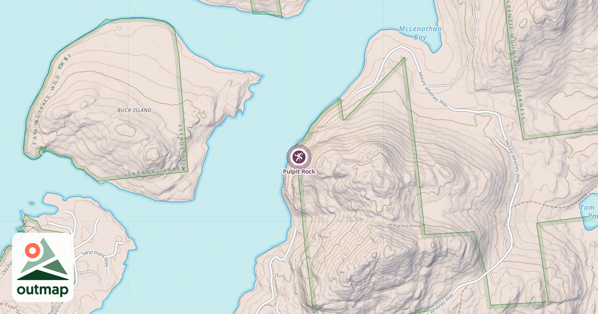 Map of Pulpit Rock