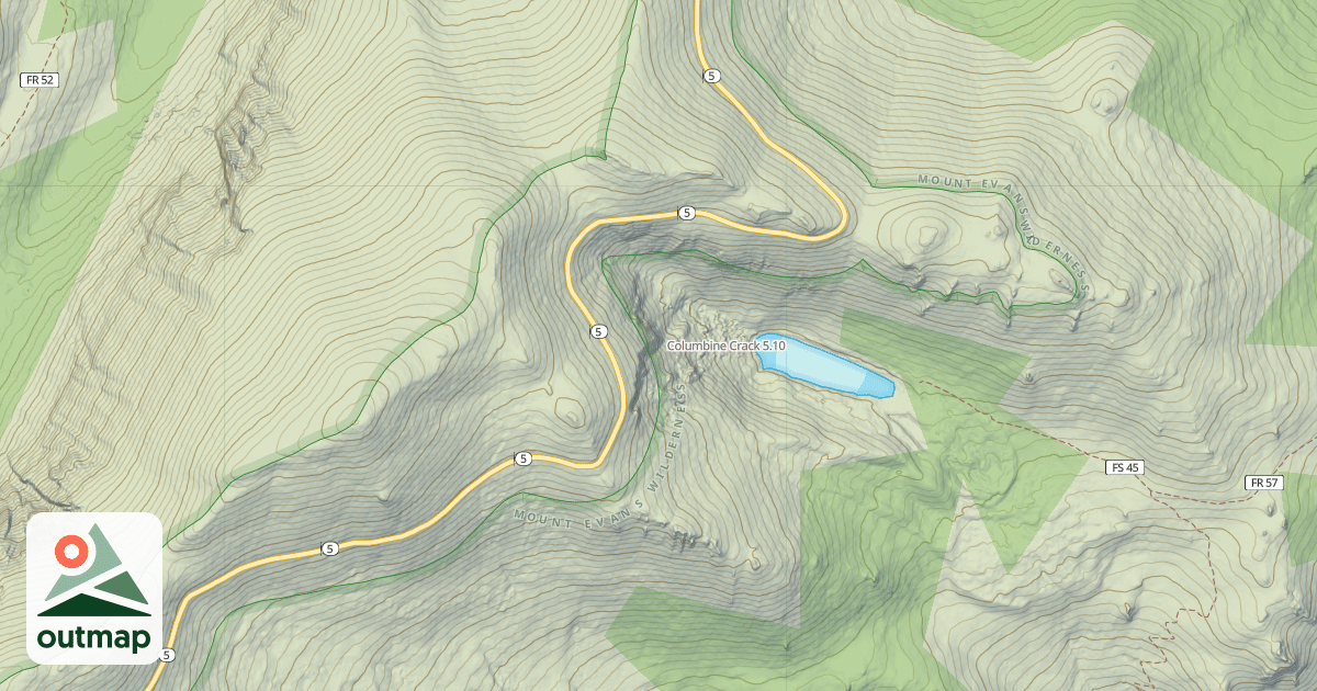 Map of Columbine Crack