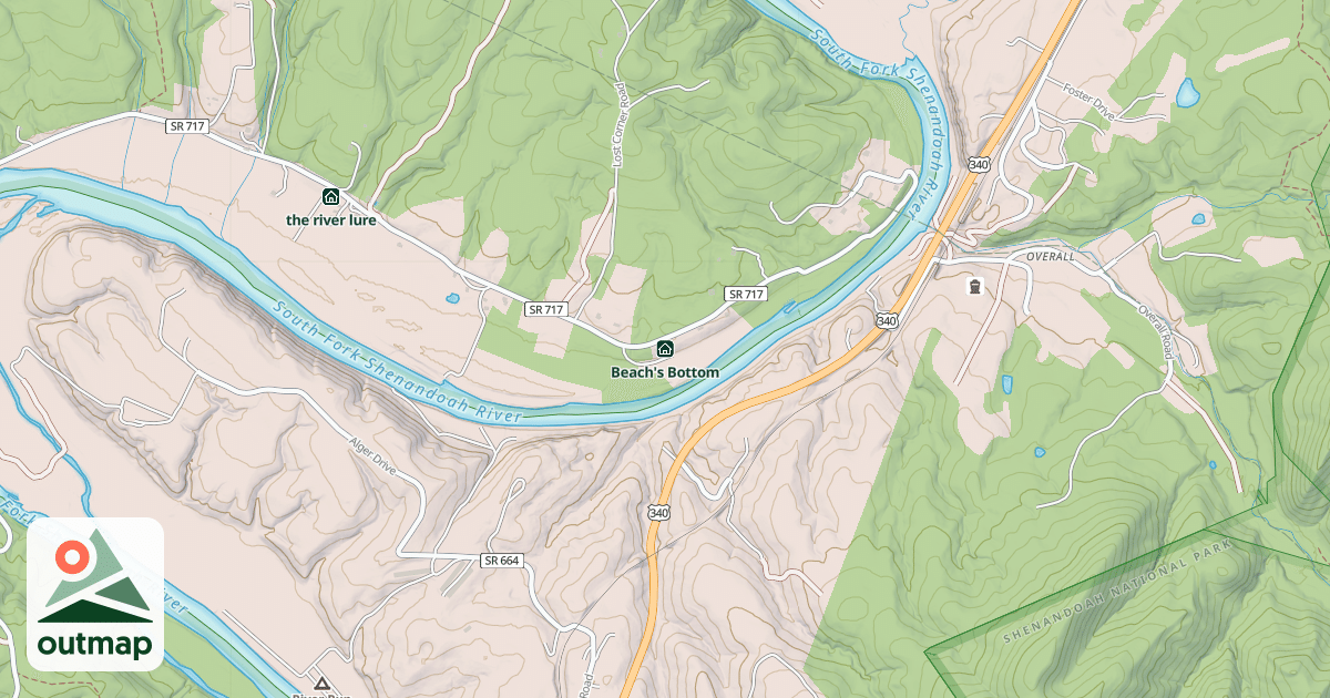 Map of Beach's Bottom