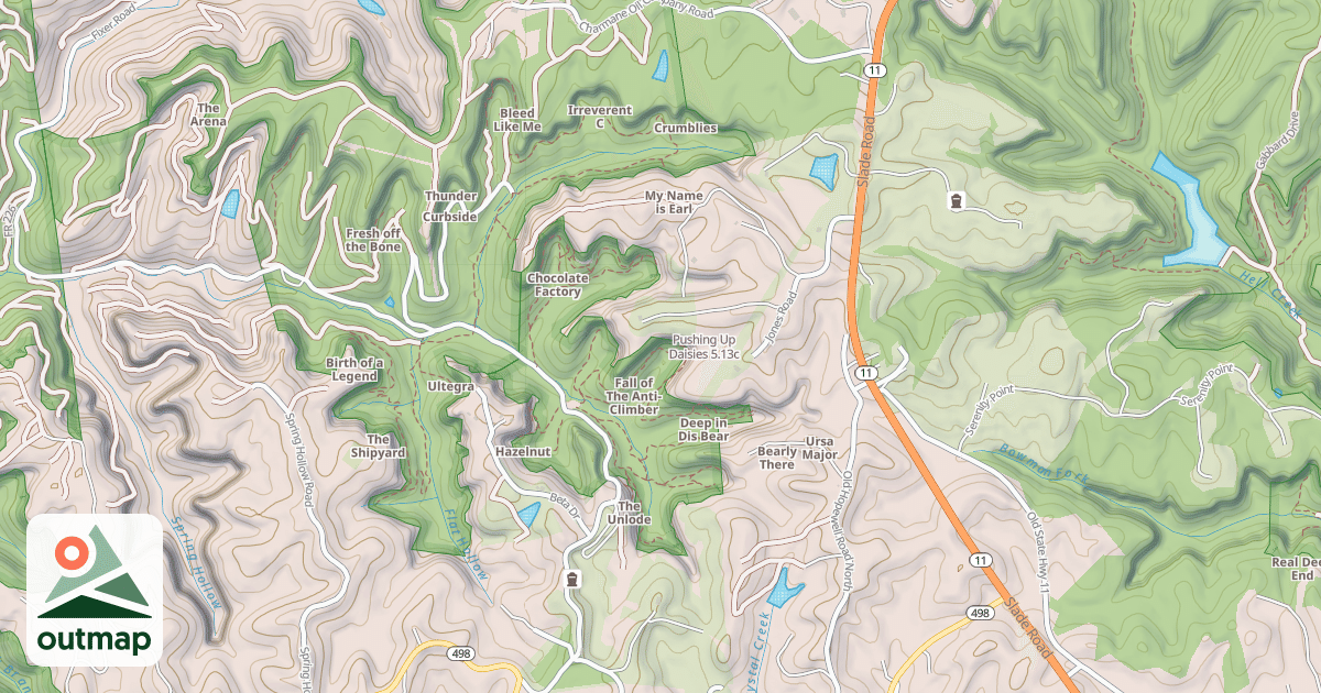 Map of Pushing Up Daisies