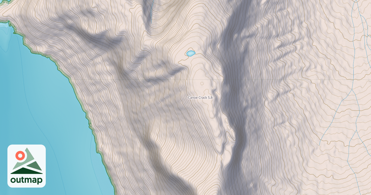 Map of Canoe Crack