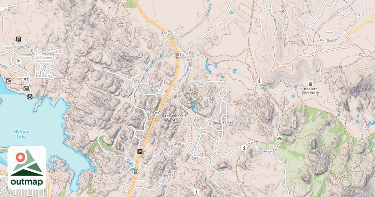 Map of In The Blind