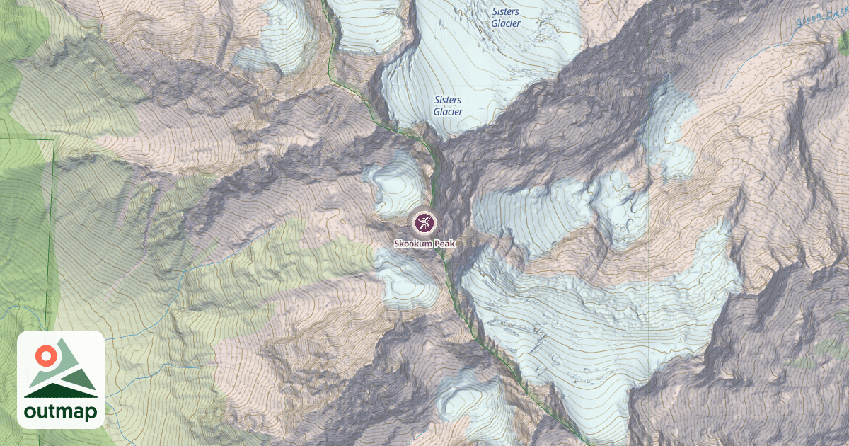Map of Skookum Peak