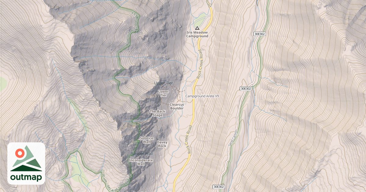 Map of Campground Arete