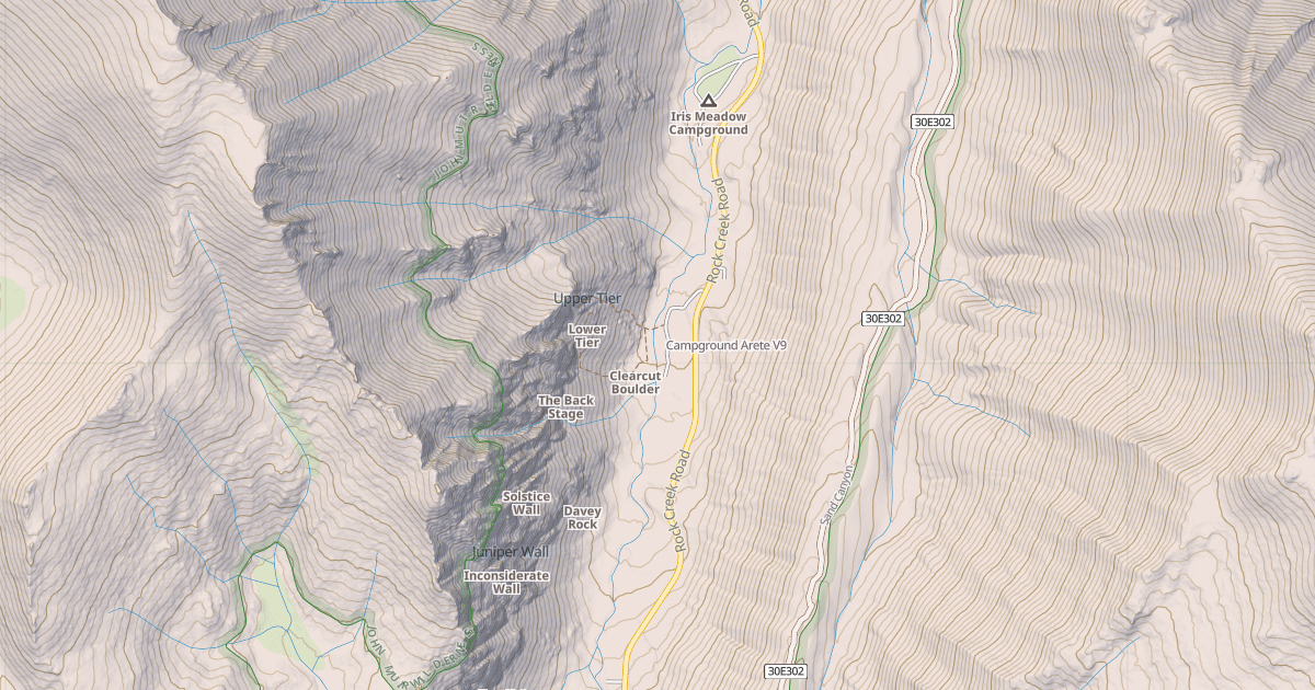 Map preview of Campground Arete