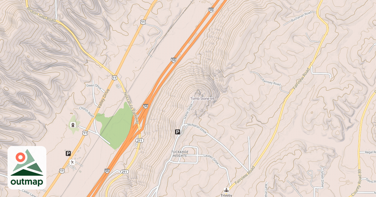 Map of Tomb Stone