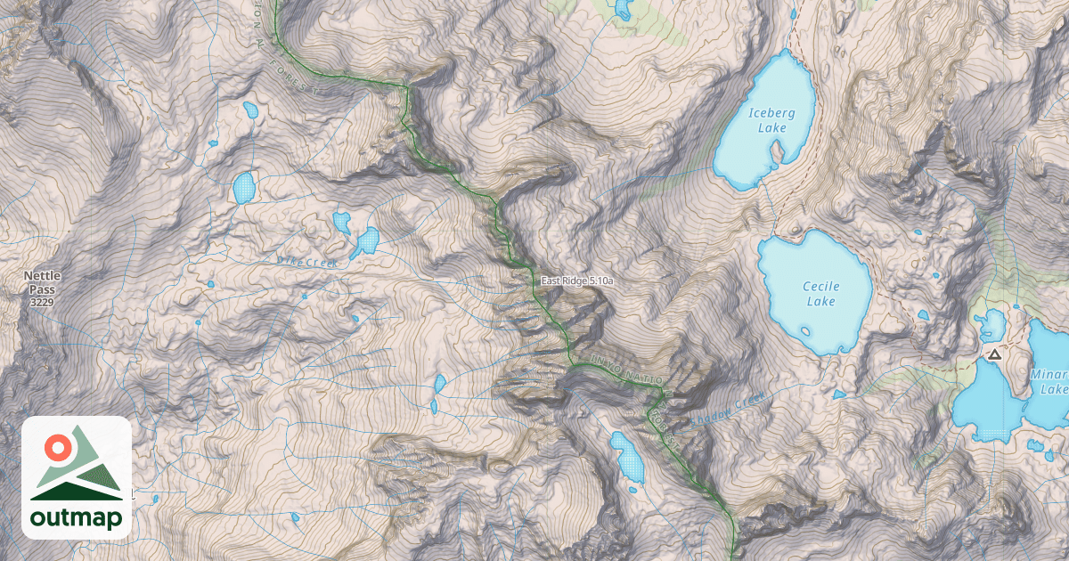 Map of East Ridge