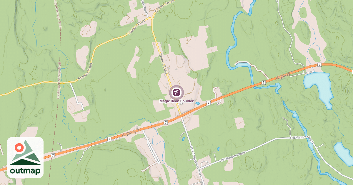Map of Magic Bean Boulder