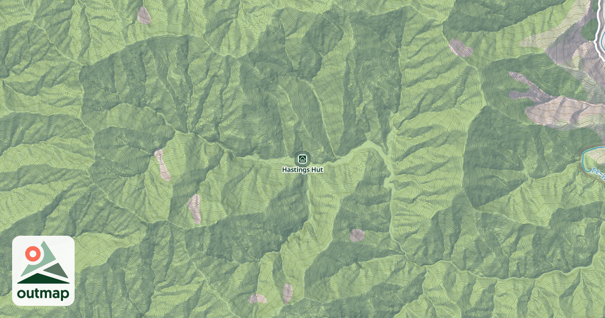 Map of Hastings Hut