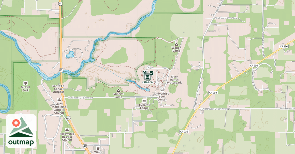 Map of Oleeta