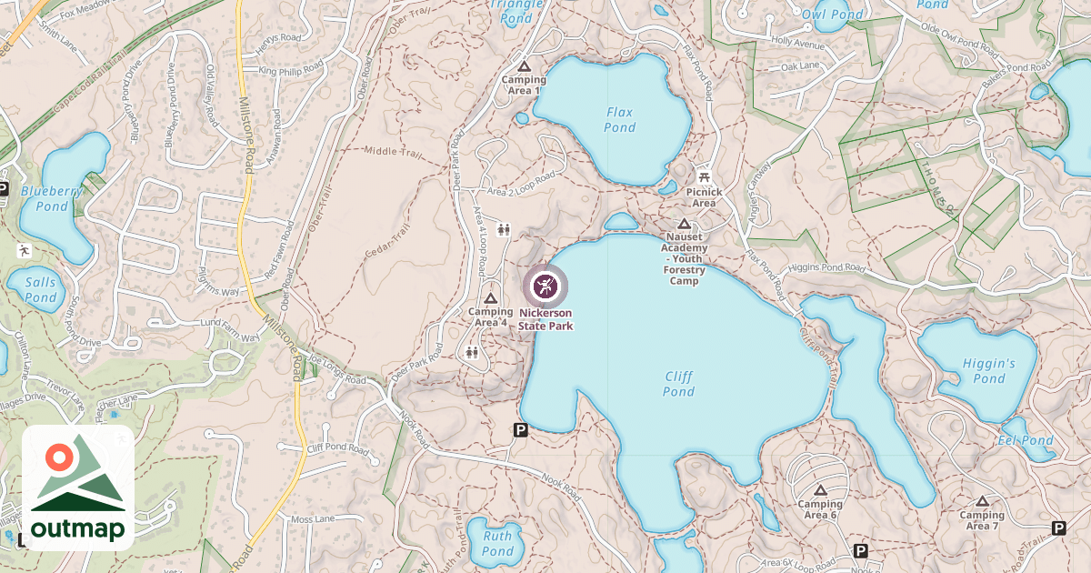 Map of Nickerson State Park