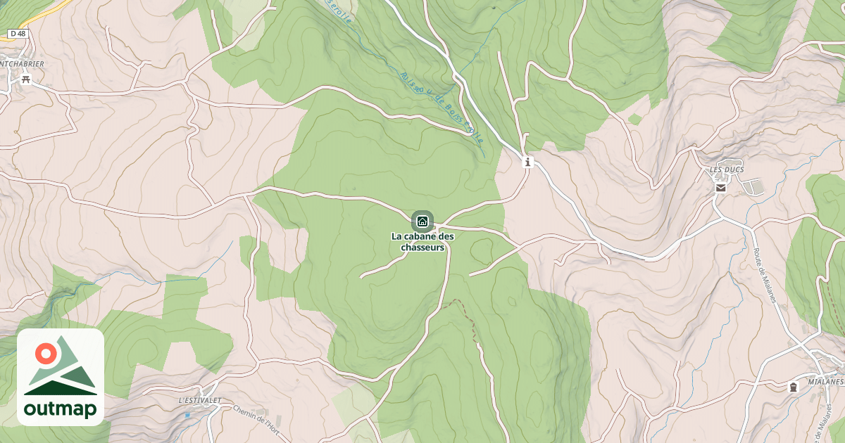 Map of La cabane des chasseurs