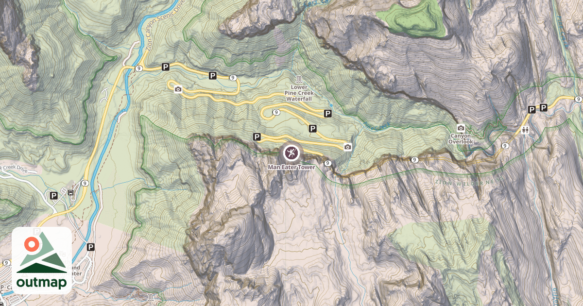 Map of Man Eater Tower