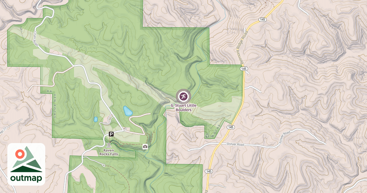 Map of G. Stuart Little Boulders