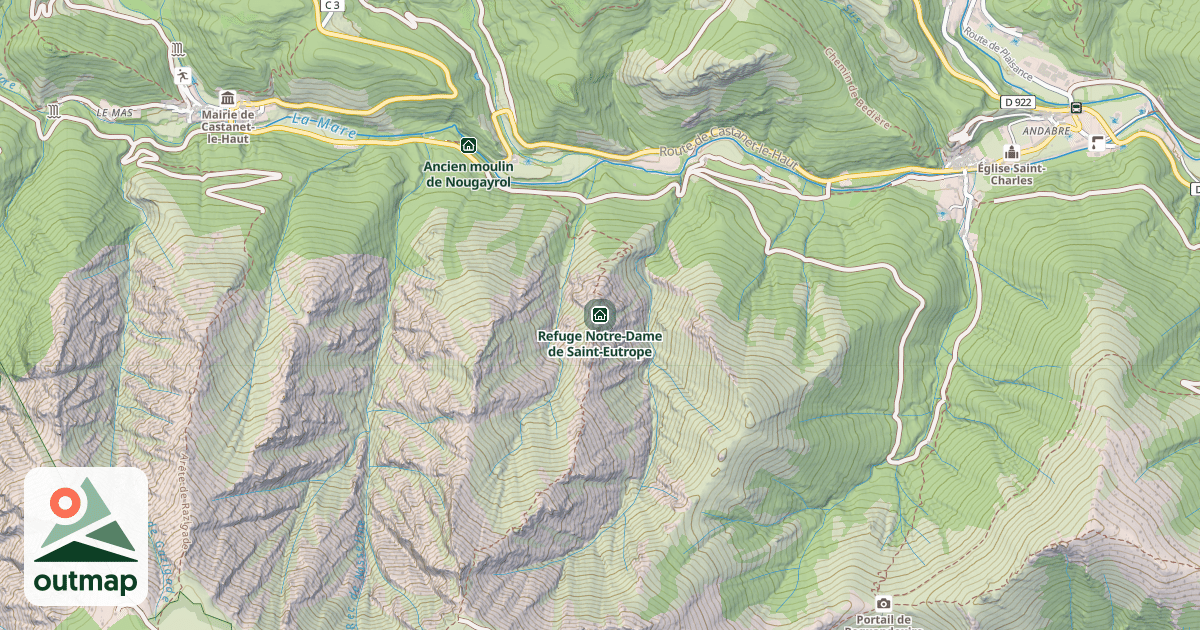 Map of Refuge Notre-Dame de Saint-Eutrope
