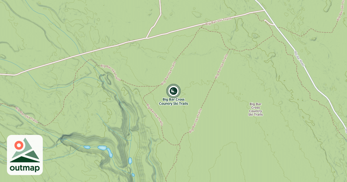 Map of Big Bar Cross Country Ski Trails