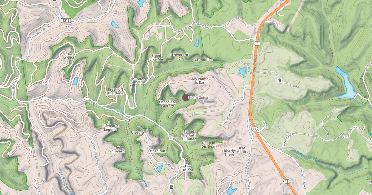Map preview of Storm Gutter