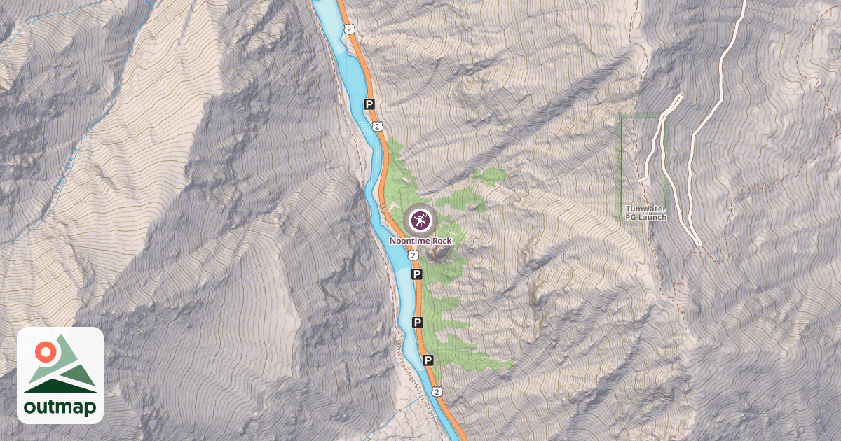 Map of Noontime Rock