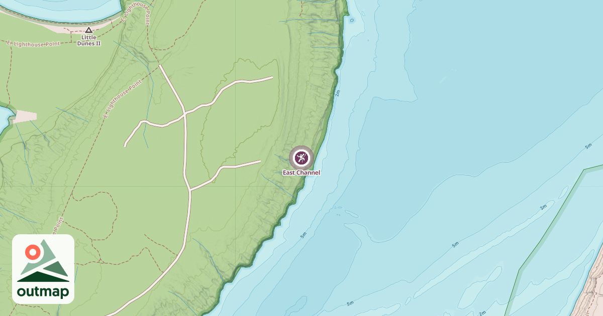 Map of East Channel