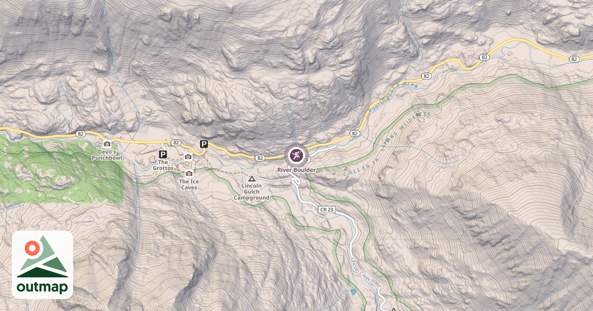 Map of River Boulder