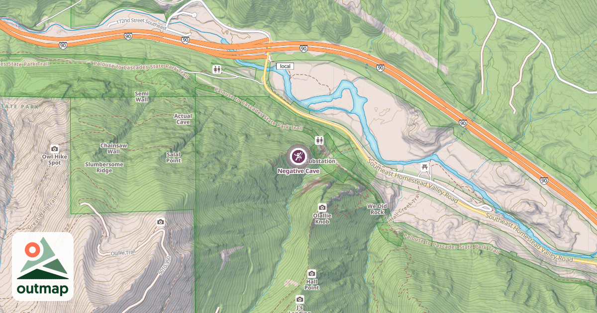 Map of Negative Cave