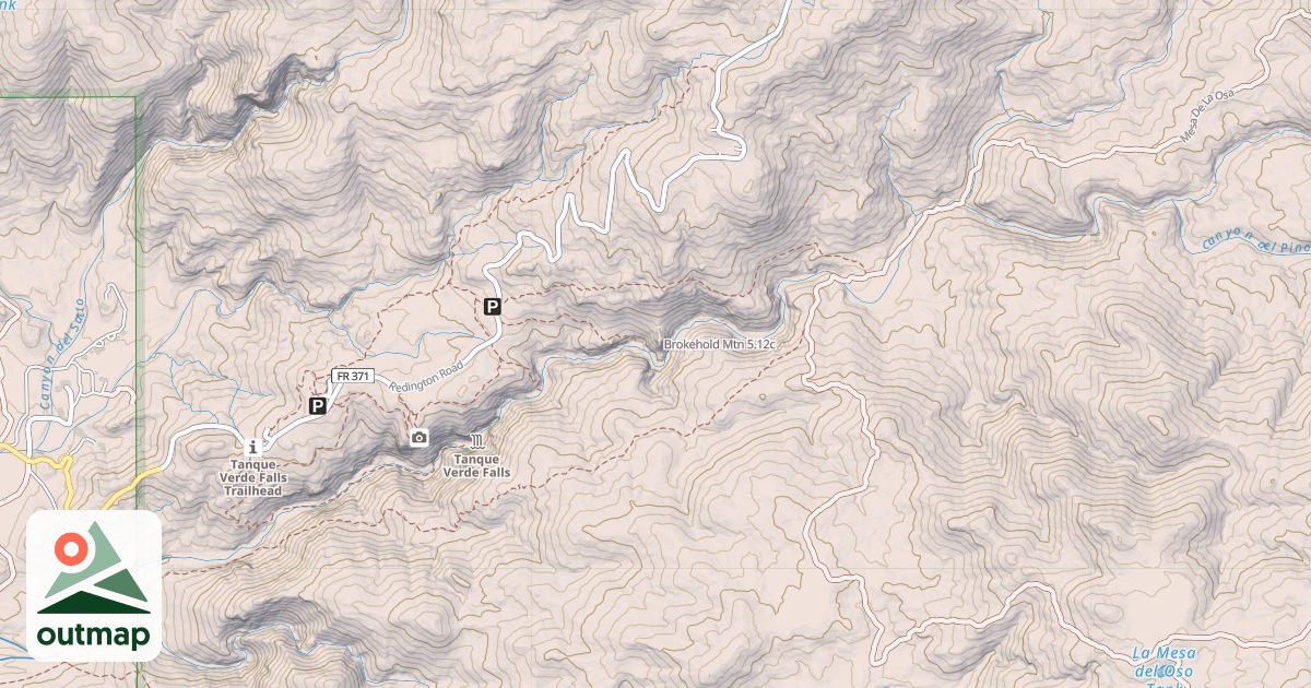 Map of Brokehold Mtn