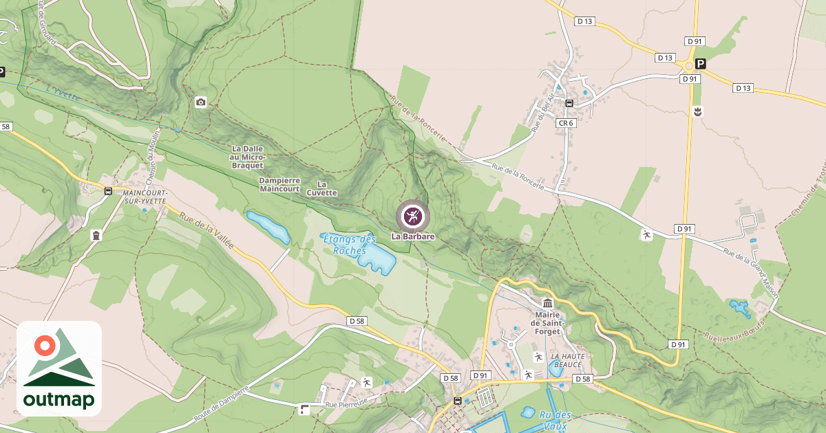 Map of La Barbare