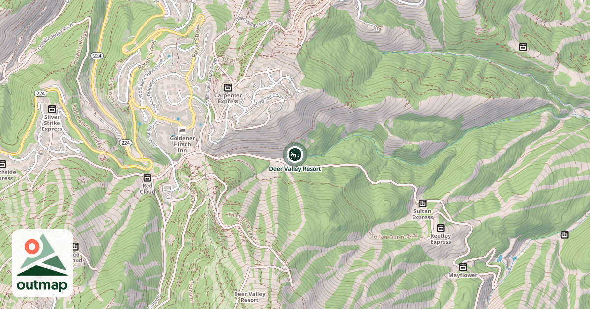 Map of Deer Valley Resort