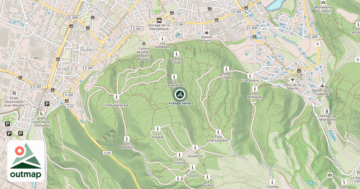 Map of Frange Verte