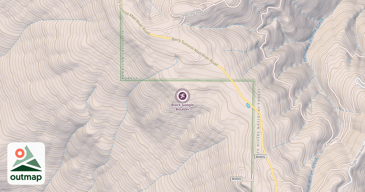 Map of Black Google Boulder