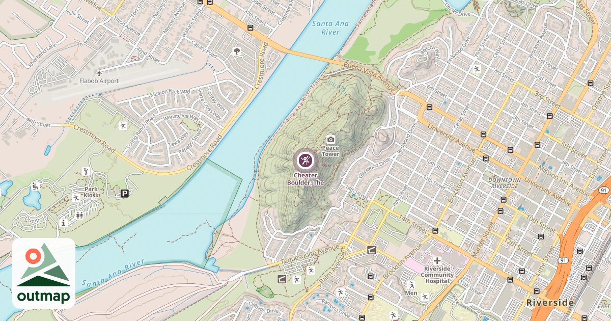 Map of Cheater Boulder, The