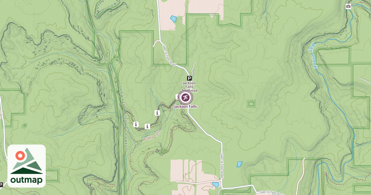 Map of Jackson Falls