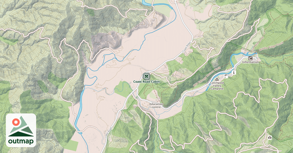Map of Coast Road Cabin in Lower Hutt City