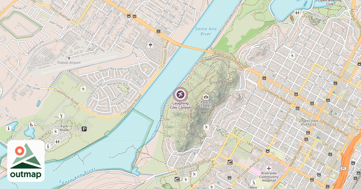 Map of Laughing Cow Canyon