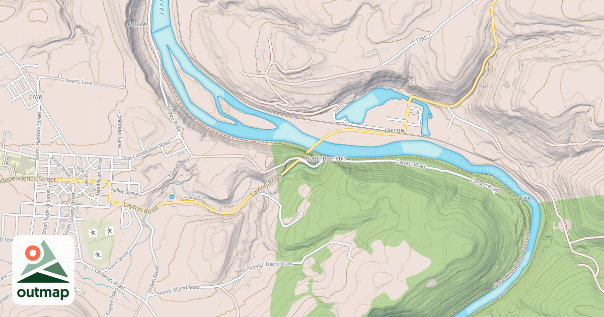 Map of Butter Beer