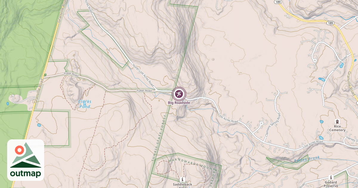 Map of Big Roadside