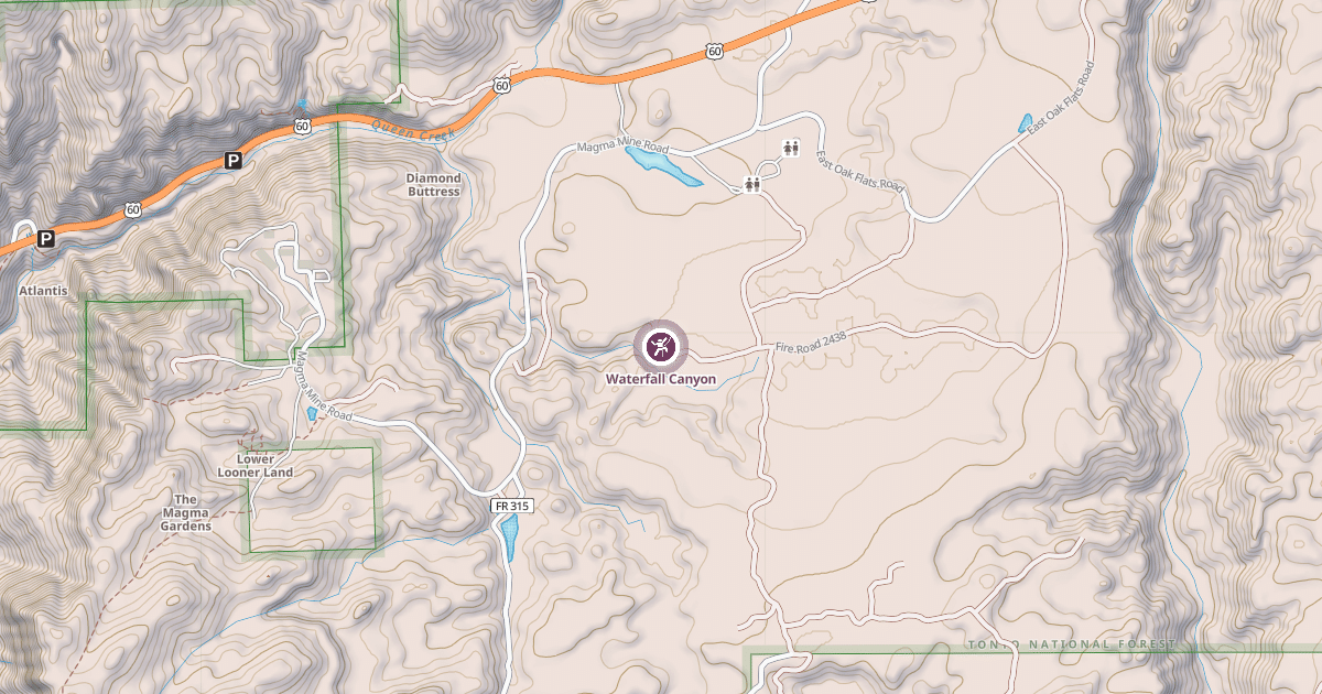 Map preview of Waterfall Canyon