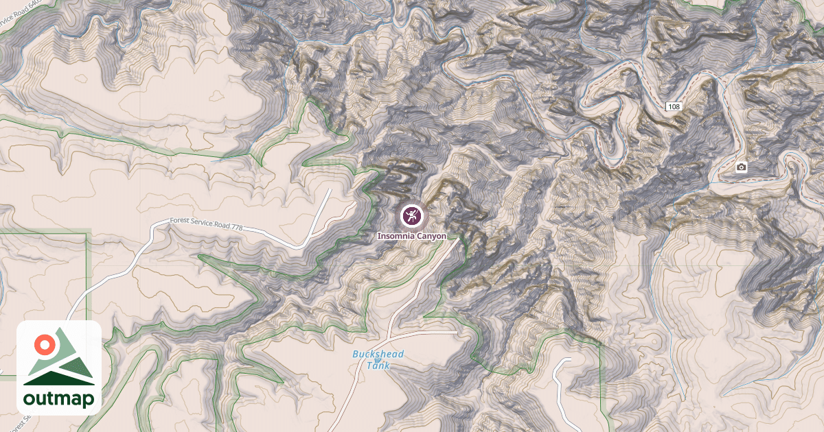 Map of Insomnia Canyon
