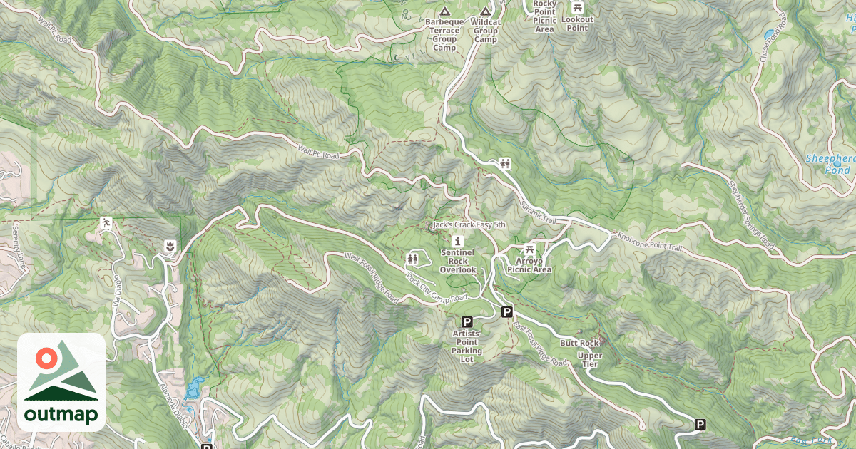 Map of Jack's Crack